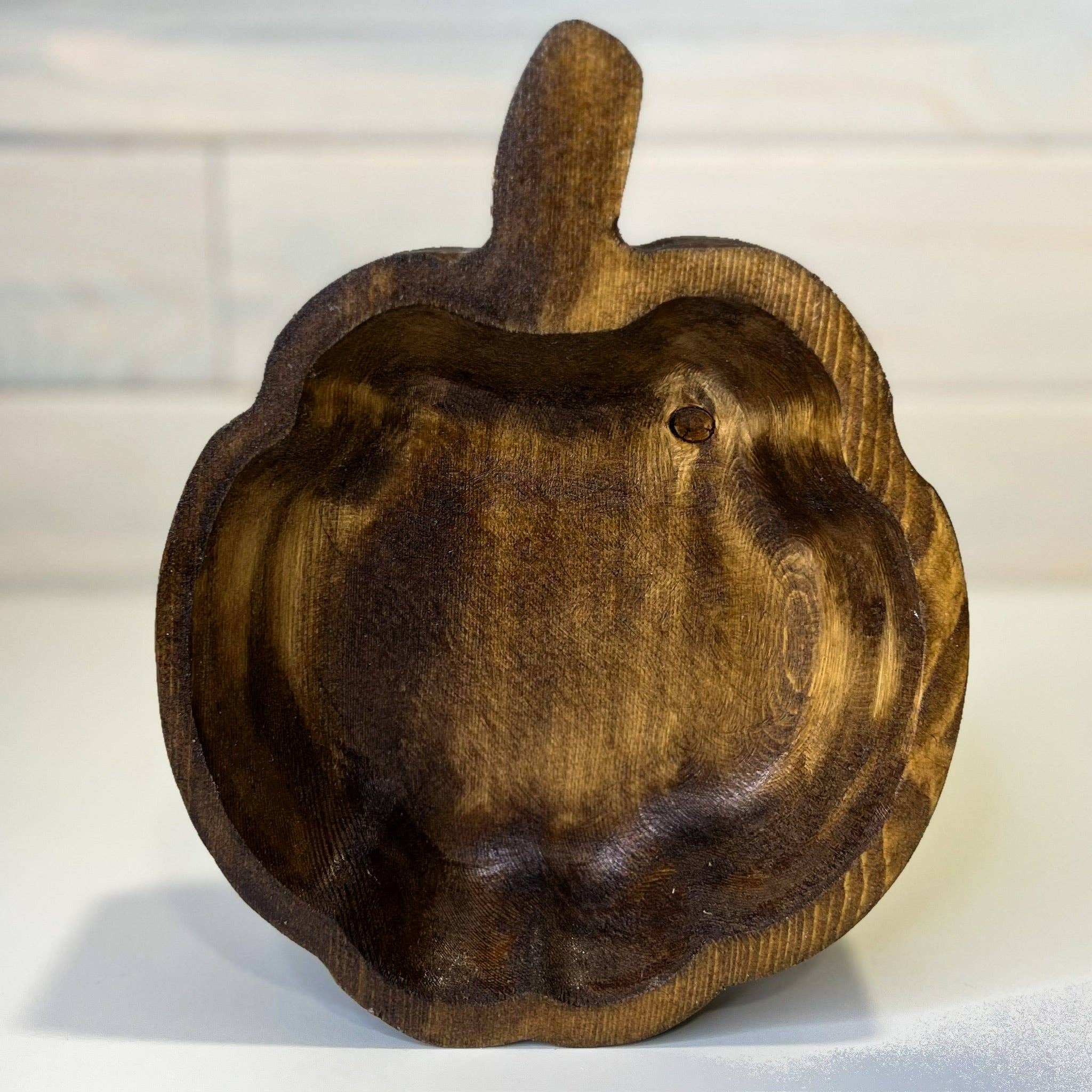 Wood Bowl Candle Supply - Wholesale Candle Holder - Pumpkin Wood Dough Bowl | Candle Ready | 1.5 lbs. Wax0