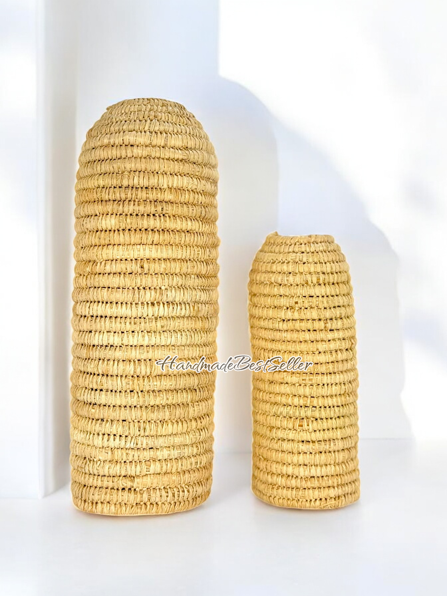 HandmadeBestSeller - Wholesale Bottle Rack/Holder - Handmade Straw Bottle Covers | Eco-Friendly Drink Holders4