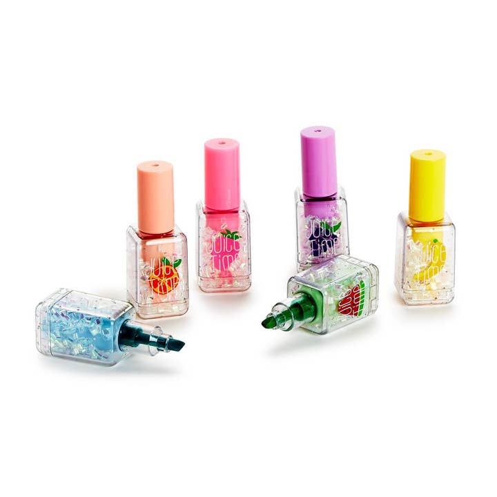 Cupcakes & Cartwheels by Two's Company - Wholesale Highlighter - 60 Pc Nail Polish Highlighter Unit with Display - 6 Colors