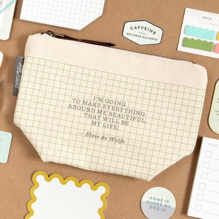 Studio Calico - Wholesale Pouch - Women's - Beautiful Canvas Zipper Pouch1