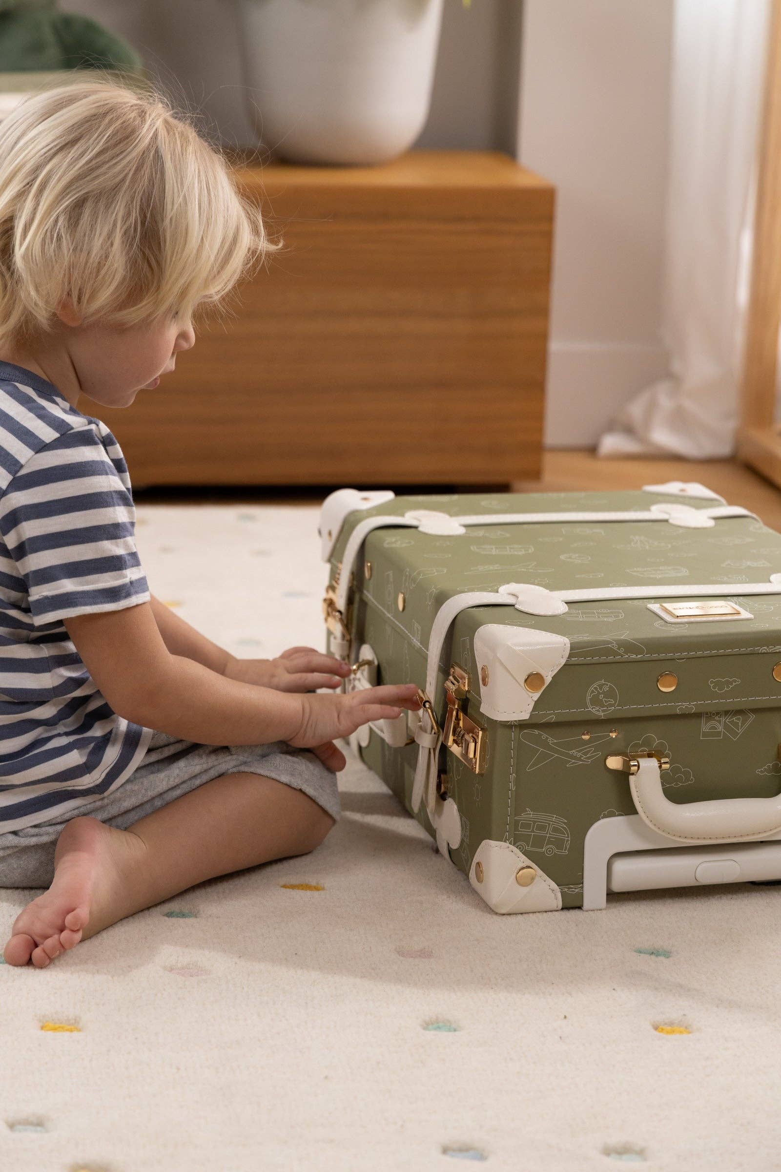 Coco Village – Bagagem - Crianças por atacado – Mala de Cabine em Pele Vegan - Viagem6