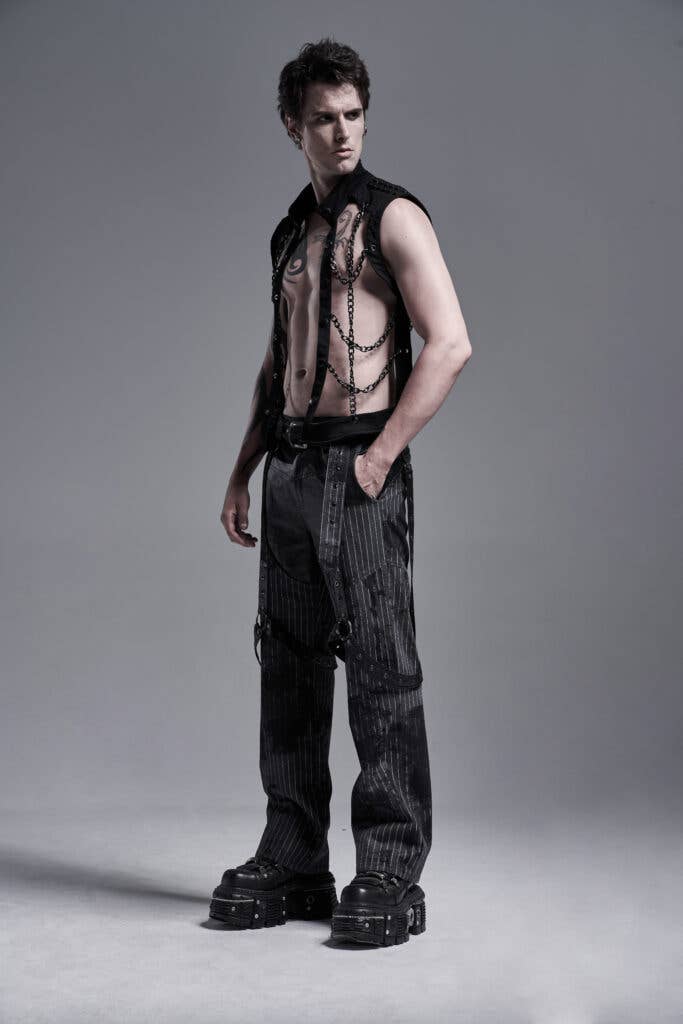 Western Fashion - Wholesale Outerwear Vest - Men's - 200103 - Vest w/chains4