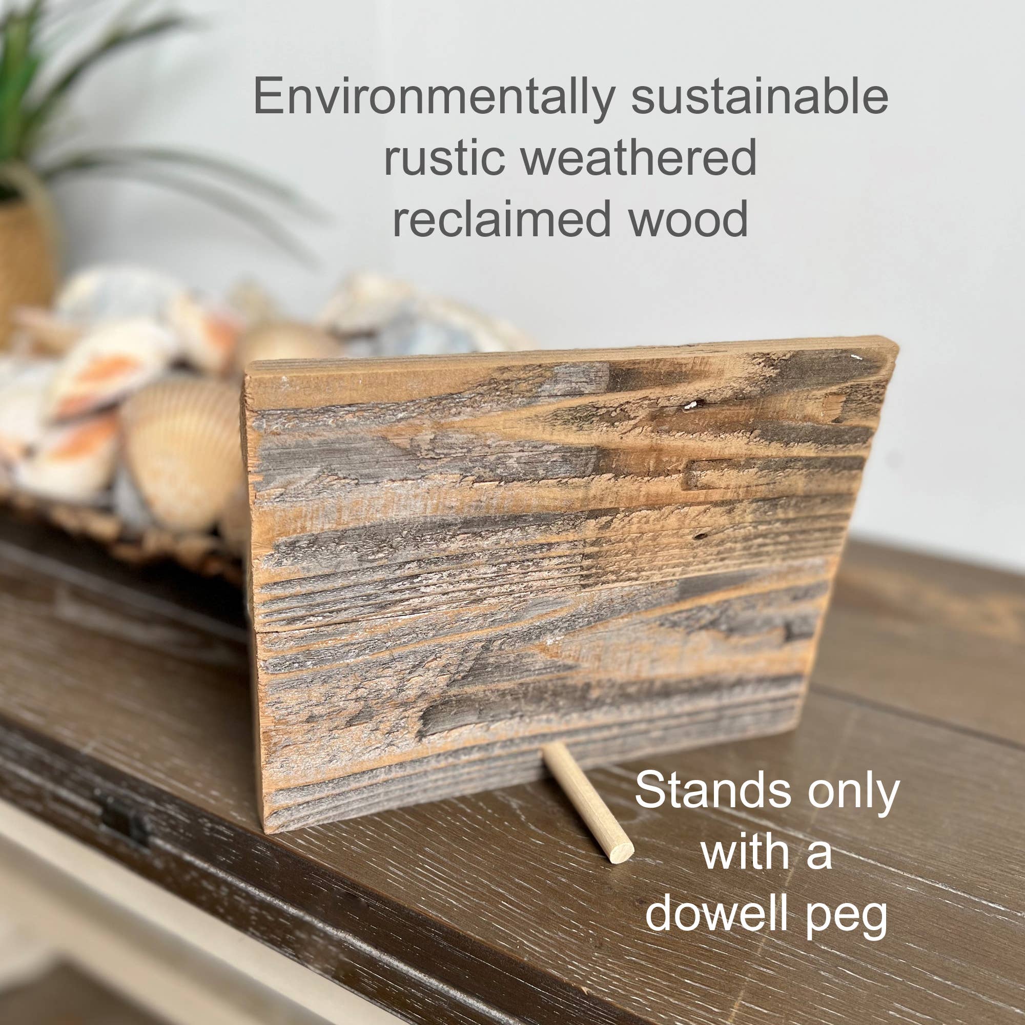 Beach Frames LLC - Wholesale Picture Frame - Name Drop Reclaimed Wood Mini Frames - Eco Friendly9