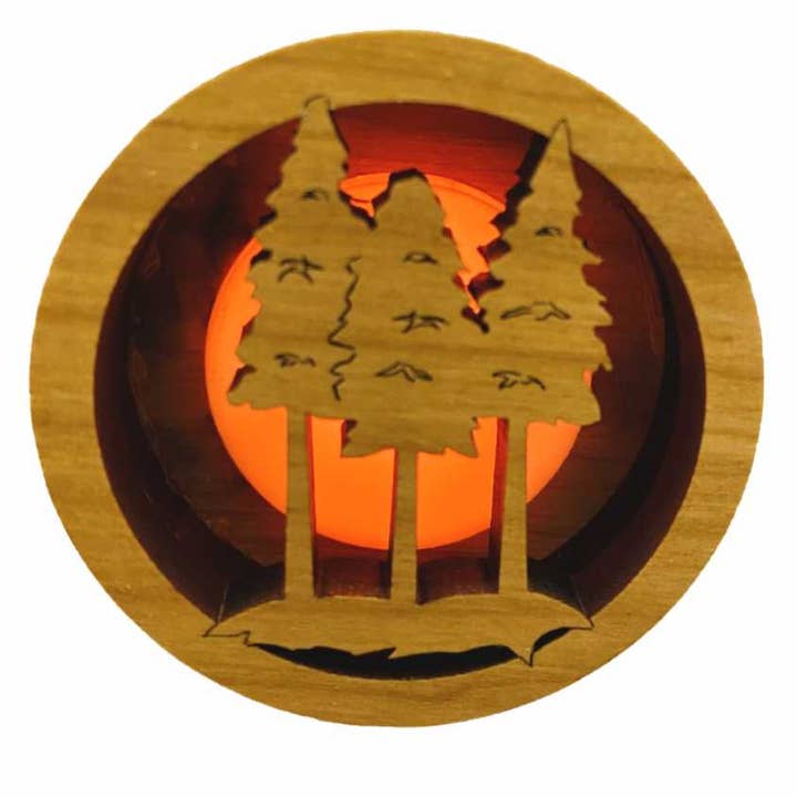 4082 Stand of Trees Glow Light for wholesale by Wood You Tell Me, Inc.