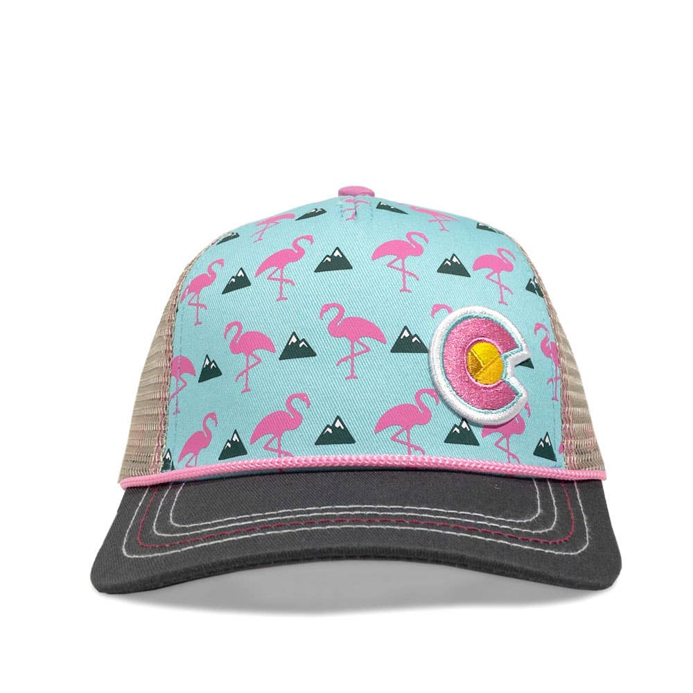 YoColorado - Wholesale Kids Hat - Kids - Hat - Kids' Colorado Flamingo Curve Bill4