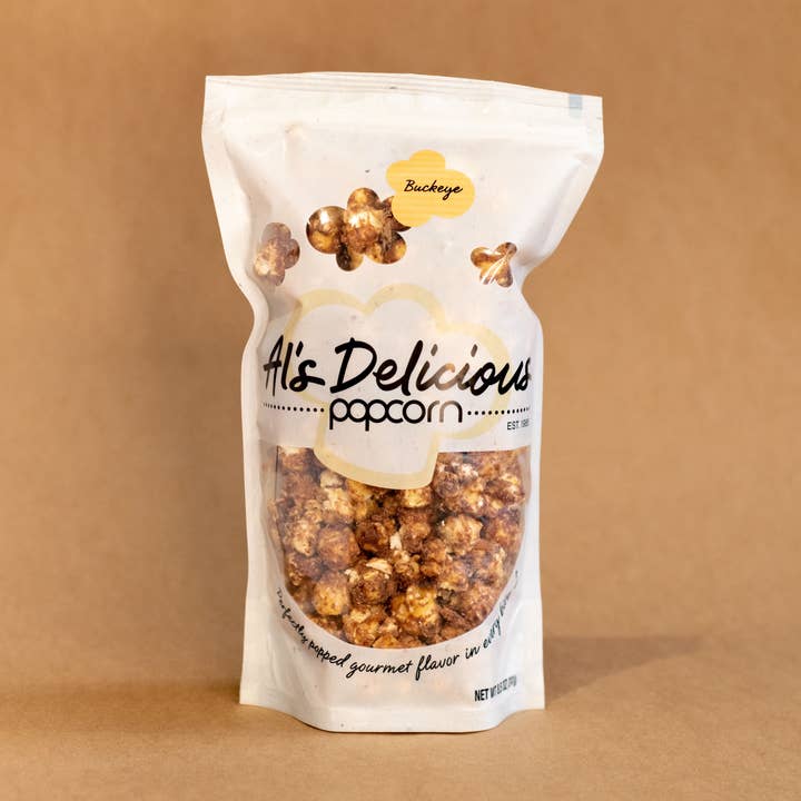 Buckeye Popcorn - 8,5 oz för wholesale av Al's Delicious Popcorn