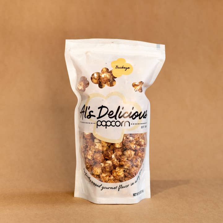 Al's Delicious Popcorn - Wholesale Popcorn - Buckeye Popcorn - 8.5oz