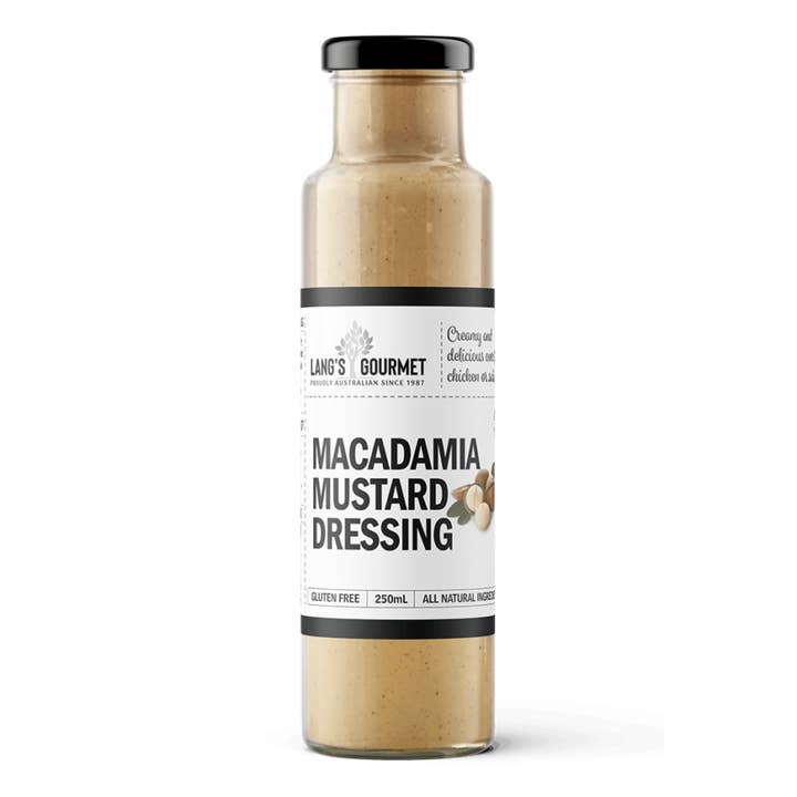 Macadamia Mustard Dressing for wholesale by Lang's Gourmet