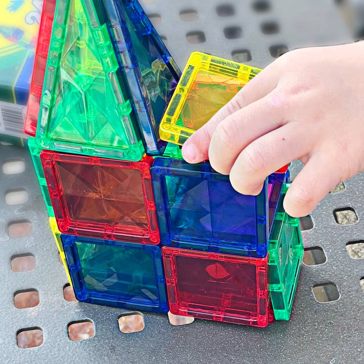 CreateOn - Wholesale Building Set - Kids - Crayola Mini PIP Magnetic Tiles 24-Piece Set5