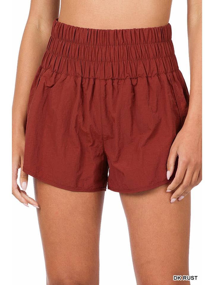 42POPS - Wholesale Shorts - Women's - .Windbreaker Shorts w\ lining & back mesh pocket