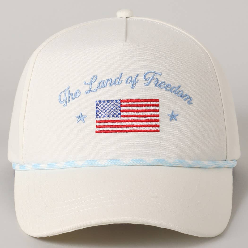 Fashion City - Wholesale Trucker Hat - Unisex - The Land of Freedom Flag Embroidered Trucker Hat3