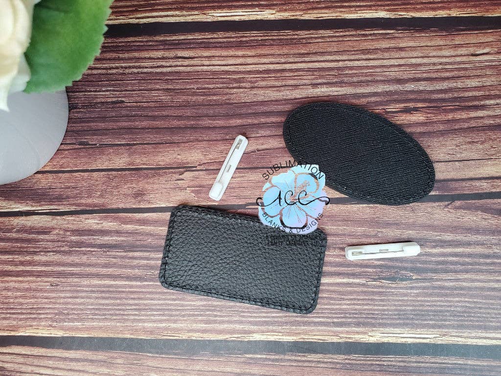 ACC Sublimation Blanks - Wholesale Badge Accessory - Unisex - ID NAME TAG sublimation leather, sublimation ID name badge RTS1