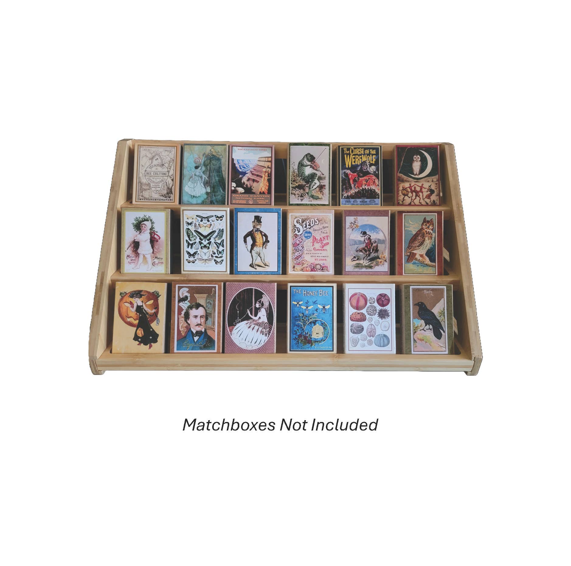Superior Dry Goods - Wholesale Retailer Display Stand/Case - Display Stand For Handmade Matchboxes | Natural Bamboo2