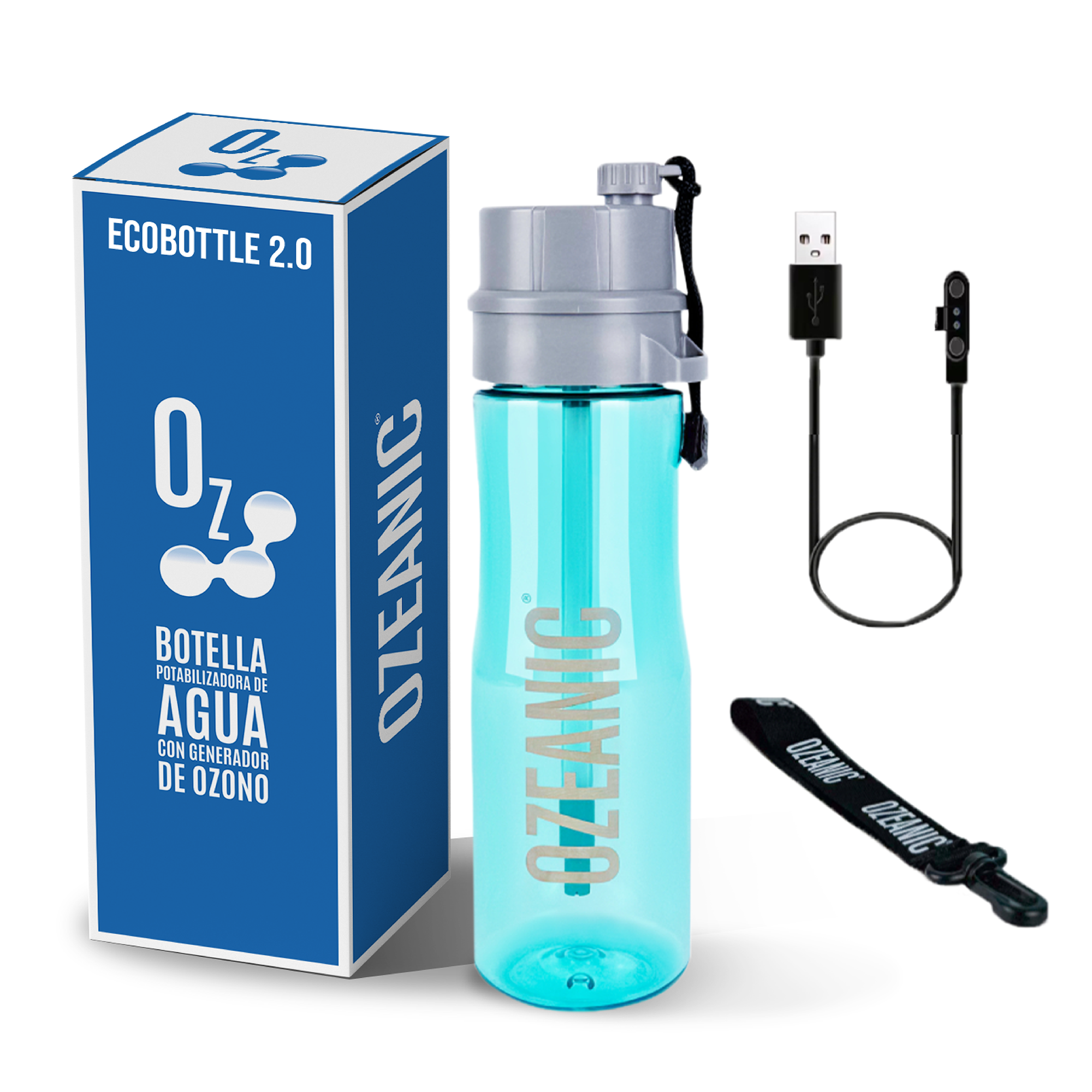 OZEANIC DEVICES SL – Garrafa de água por atacado – Garrafa purificadora de água 700 ml que elimina vírus e bactérias2