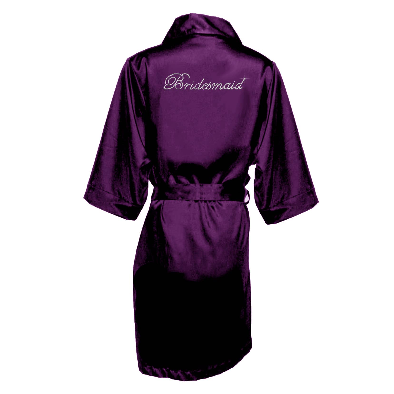 Simply Name It - Wholesale Robe - Women's - Women's Satin Rhinestone Robes - 6 Colors2