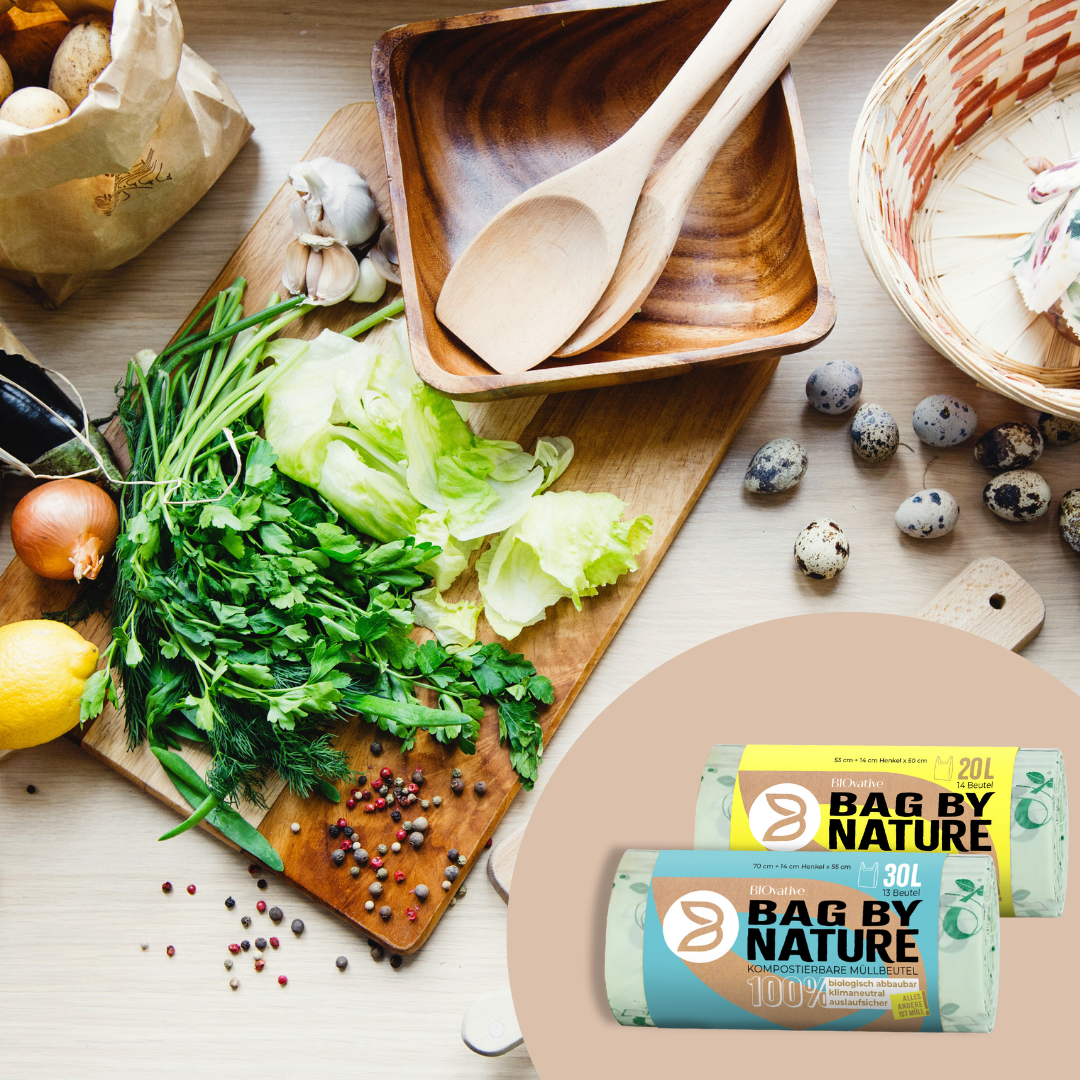 BIOvative - Wholesale Prullenbak/vuilnisbak - 6L composteerbare biologische afvalzakken van BIOvative - gemaakt in Duitsland8