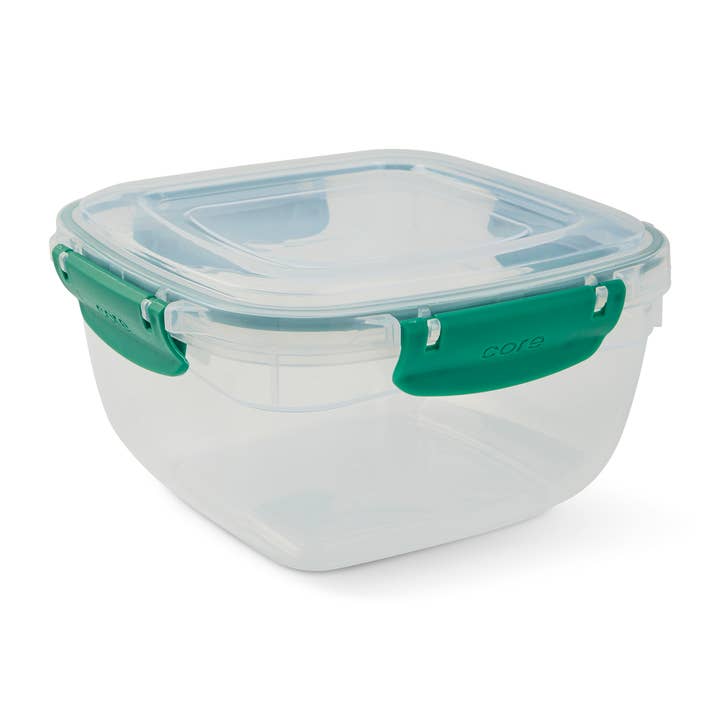 50.7oz EU Square Colored Snap Container - Verdigris for wholesale by Core Home