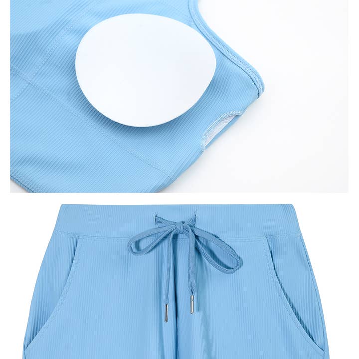 Sodalemon - Wholesale Activewear Set - Women's - Full Coverage High Intensity Sports Bra & Drawstring Shorts2