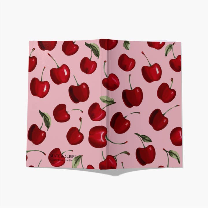 Cuaderno A5 'Frutas' Cerezas de Slate and Script 80 páginas para venta al por mayor de Slate and Script