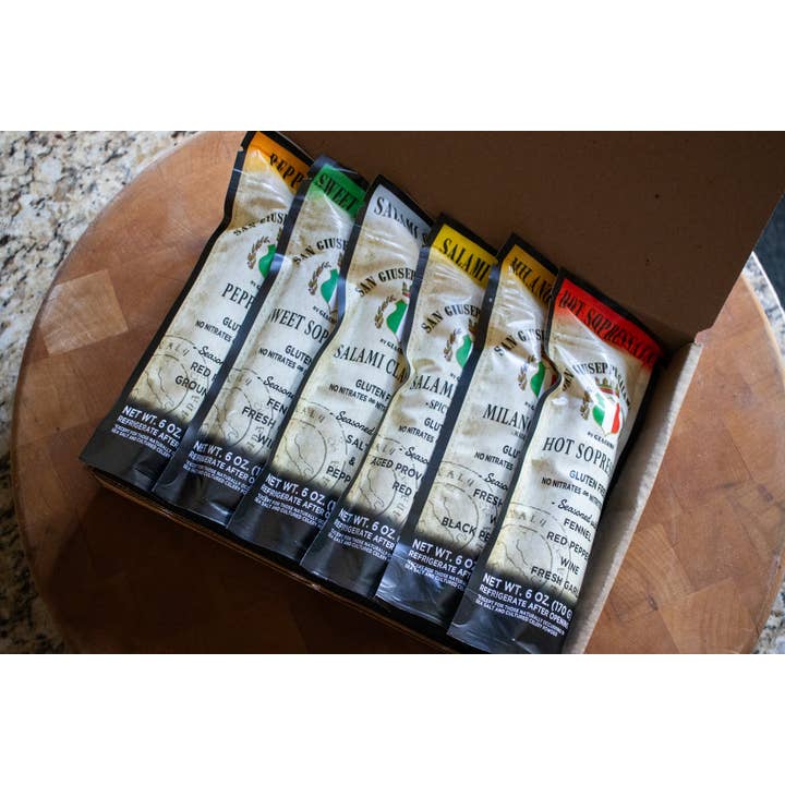 Hand-Crafted Salami Sampler — Gifting, 6-Pack for wholesale by San Giuseppe Salami Co