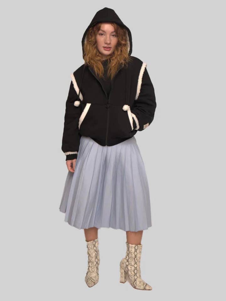 SHER-05T: SHERPA JACKET (BLACK) for wholesale by JONIMA