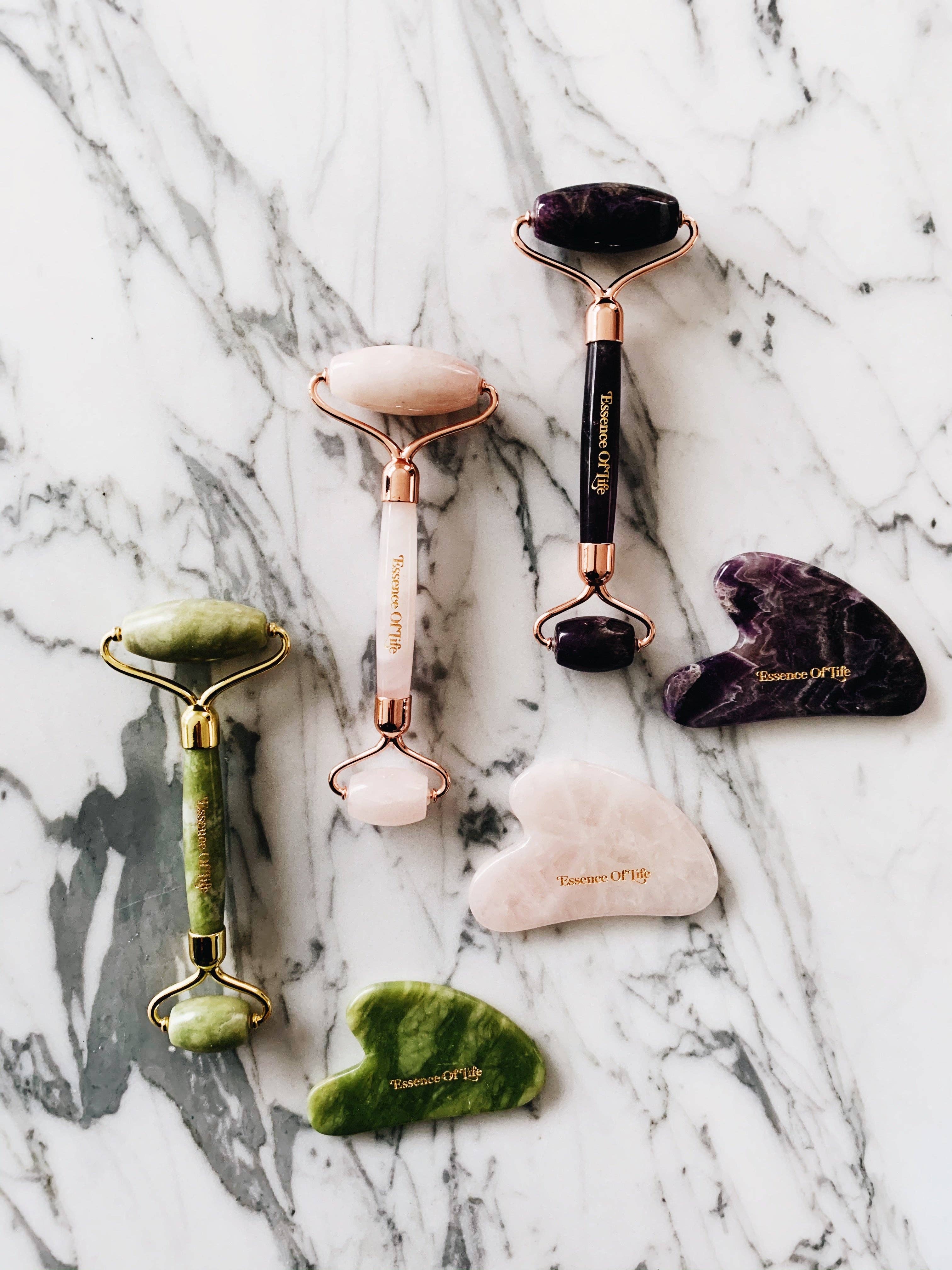 Essence of Life Organics – Rolo de cara/beleza por atacado – Rolo Facial de Jade 100% Autêntico1