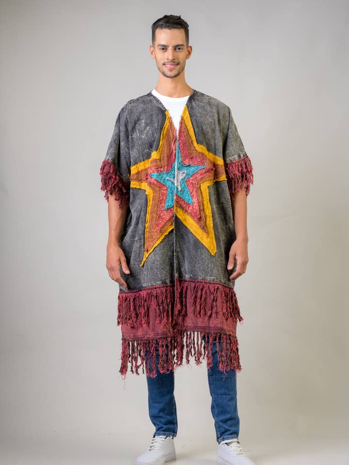 Rhea - Wholesale Kimono - Women's - Rhea Cotton Fringe Duster1