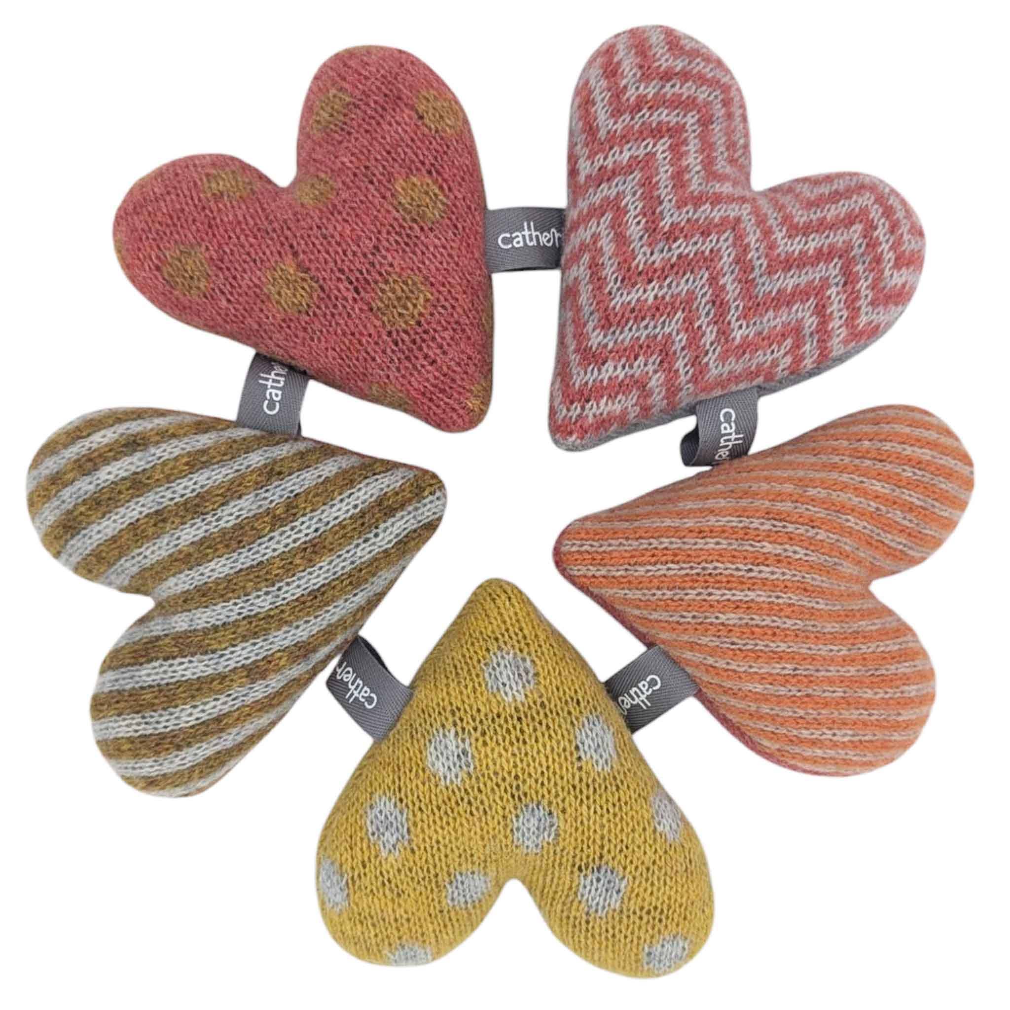 Catherine Tough (US Duties Paid) – wholesale Sachet – NEW Mini Lavender Hearts 5 Packs - Colour Mixes2