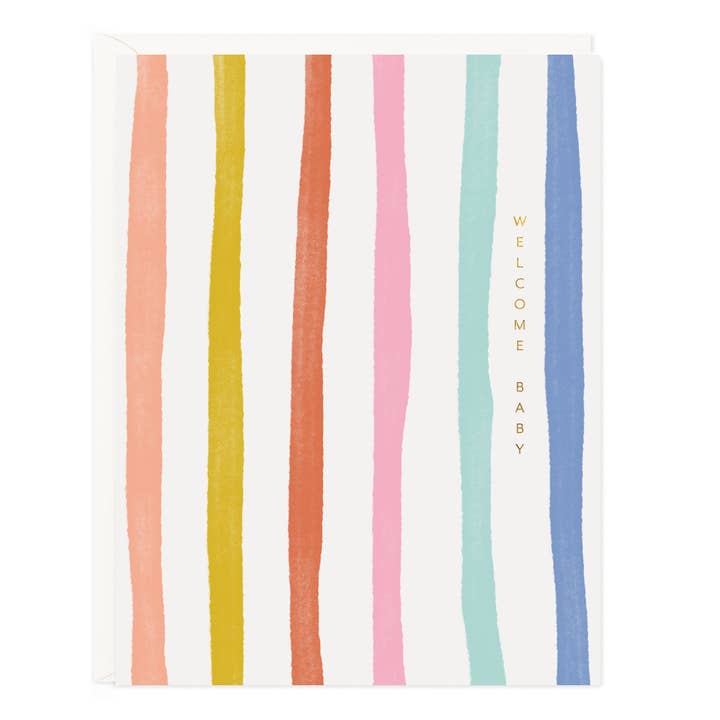 Baby Stripes Card for wholesale by Ramona & Ruth