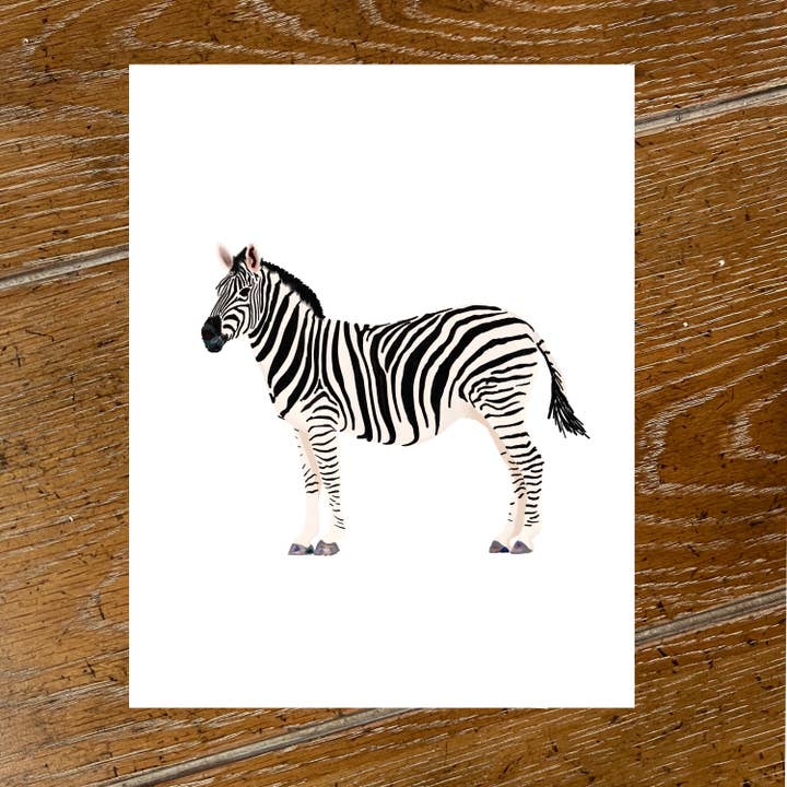 Zebra-kunstdruk, kinderkamerinrichting voor wholesale door Art and Soul