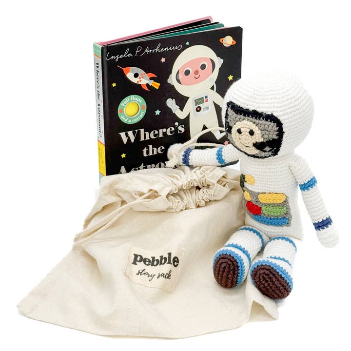 Where’s the Astronaut? Story Sack – Space-Themed Play Set for wholesale by PebbleChild USA