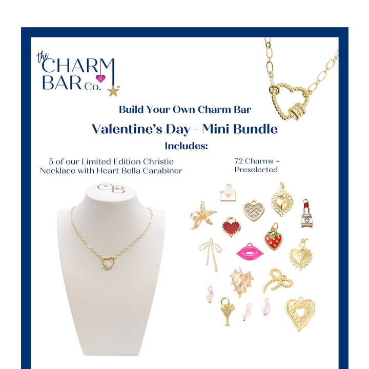 Valentine's Day Charm & Necklace Refill for wholesale by The Charm Bar Company