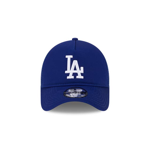 Rat City Sk8 Shop - Wholesale Trucker Hat - Unisex - LOS ANGELES DODGERS 9FORTY A-FRAME NEW ERA BLUE TRUCKER SNAPBACK HAT1