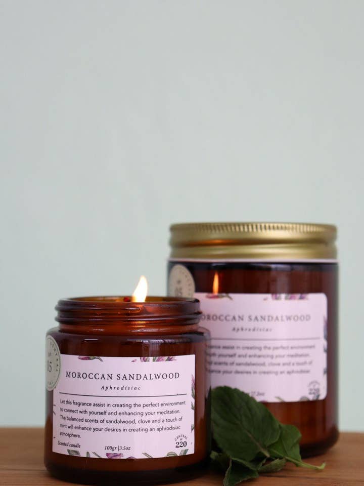 05 | Relaxation | Bois de santal marocain | Bougie parfumée pour la vente par Central 220