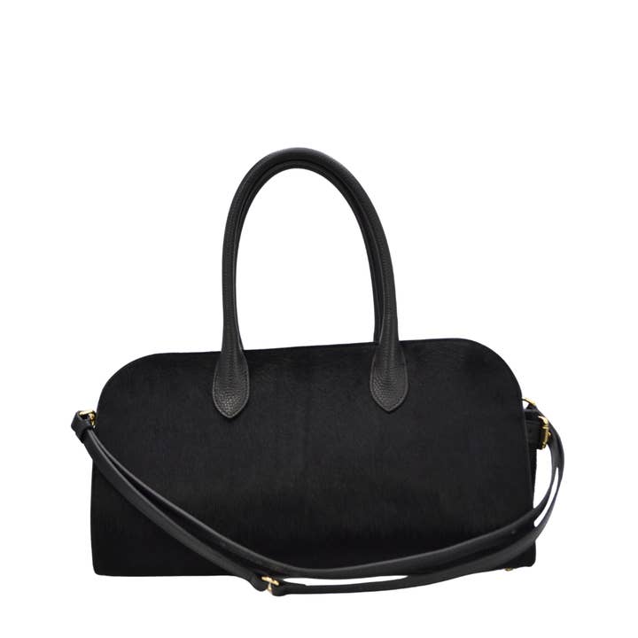 Claudia Firenze - Wholesale Top Handle Bag - Women's - Annette - Black Pony2