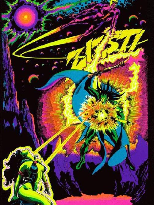 Space Demon Art Print Reprint for wholesale by PosterSource