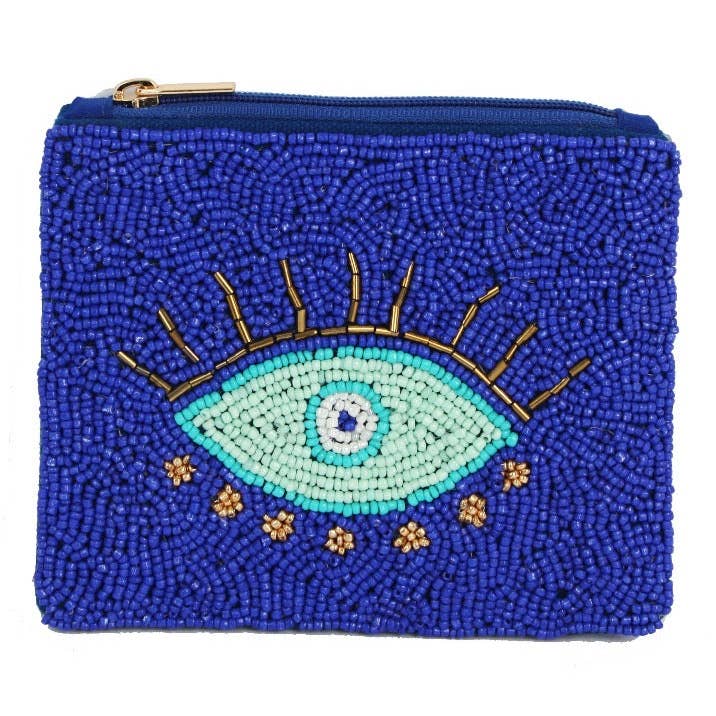 Pochette con occhio malocchio blu per la vendita all'ingrosso da parte di LUV & Co.