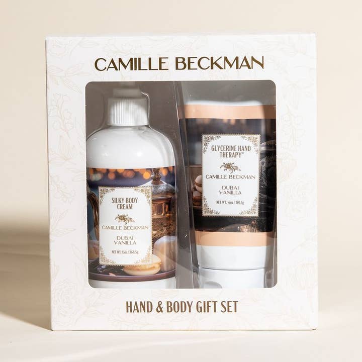 Dubai Vanilla Hand and Body Duet Gift Set for wholesale by Camille Beckman