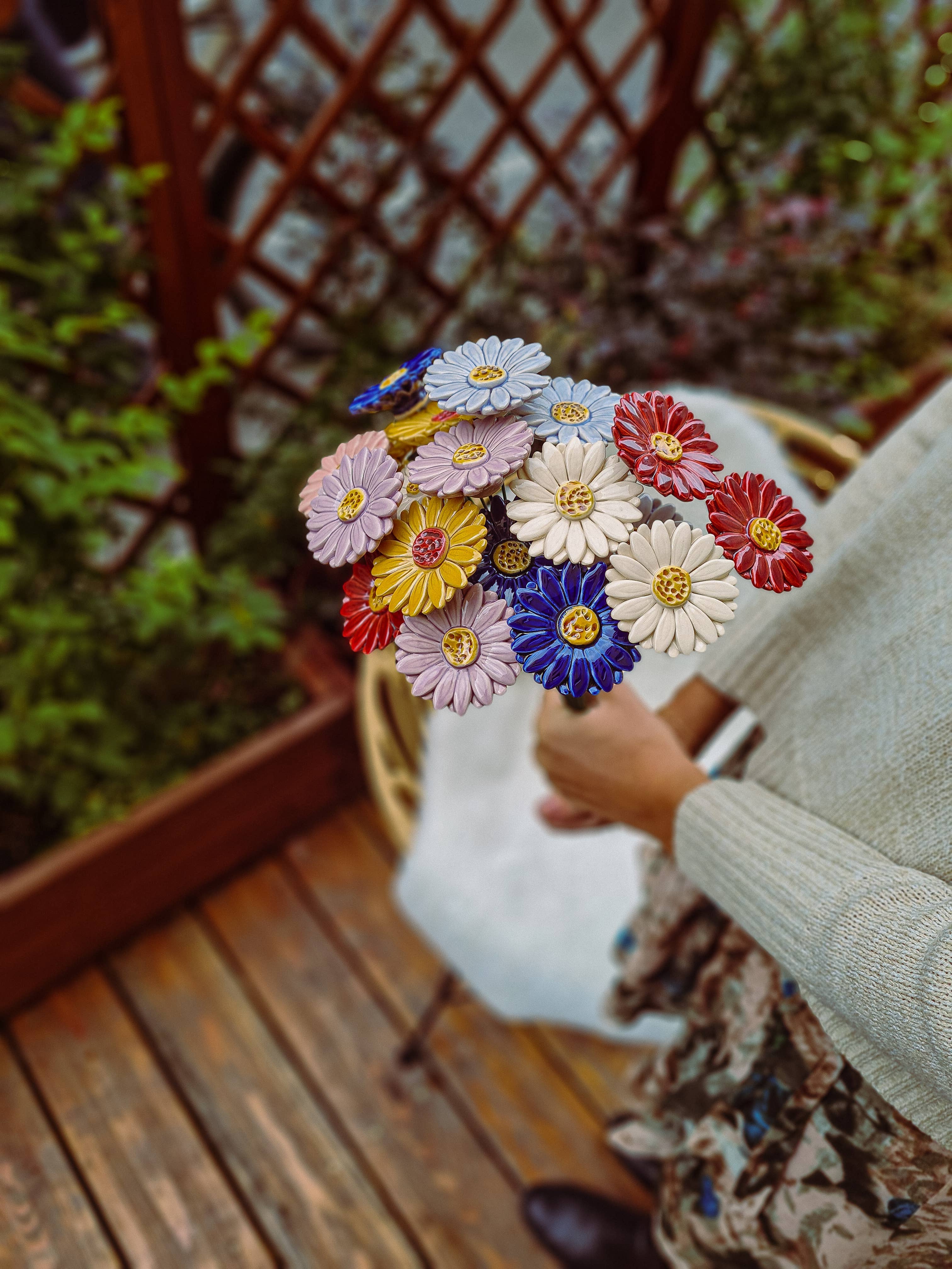 NaturoTheke – wholesale Artificial flowers – Gerbera diameter approx. 5 cm | 39 cm stem46