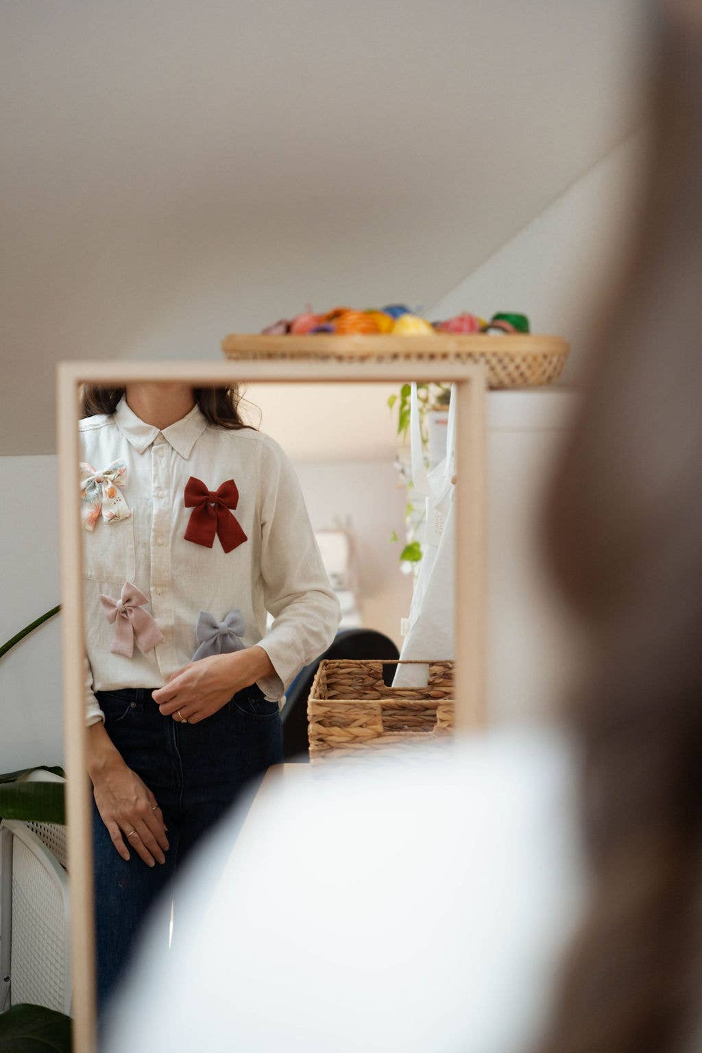 Lanika Atelier, Nika Korošec s.p. - Wholesale Brooch - Bow brooch - ribbon safety pin - pastel ribbon brooch6