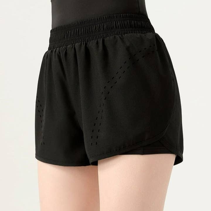 Short actif taille haute à taille haute pour la vente par Active by Anna-Kaci
