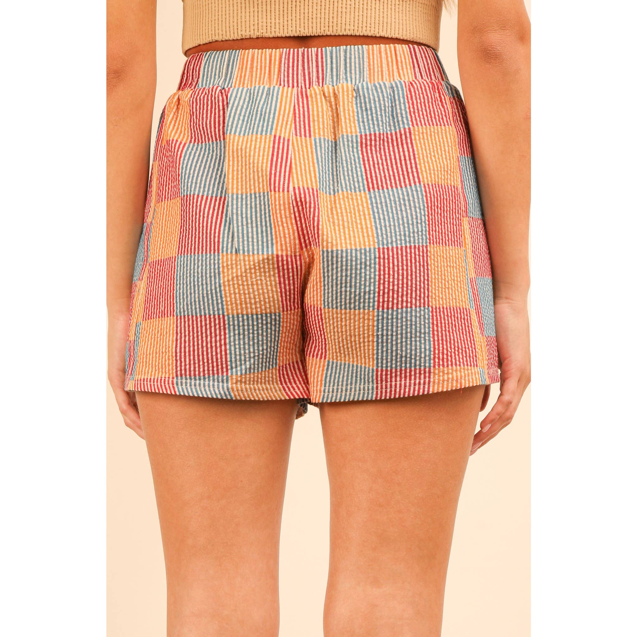 Apolline - Wholesale Shorts - Women's - Striped and Checker Boxer Shorts3