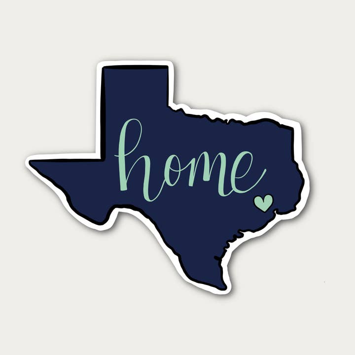 Houston, Texas Home Waterproof Sticker for wholesale by Lords Creations Co