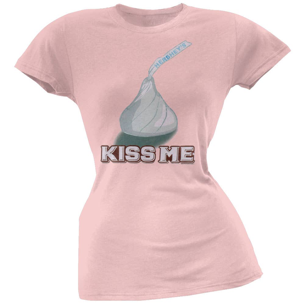 Official Store - Wholesale Screen Printed T-Shirt - Women's - Hersheys - Kiss Me Women's Juniors T Shirt0
