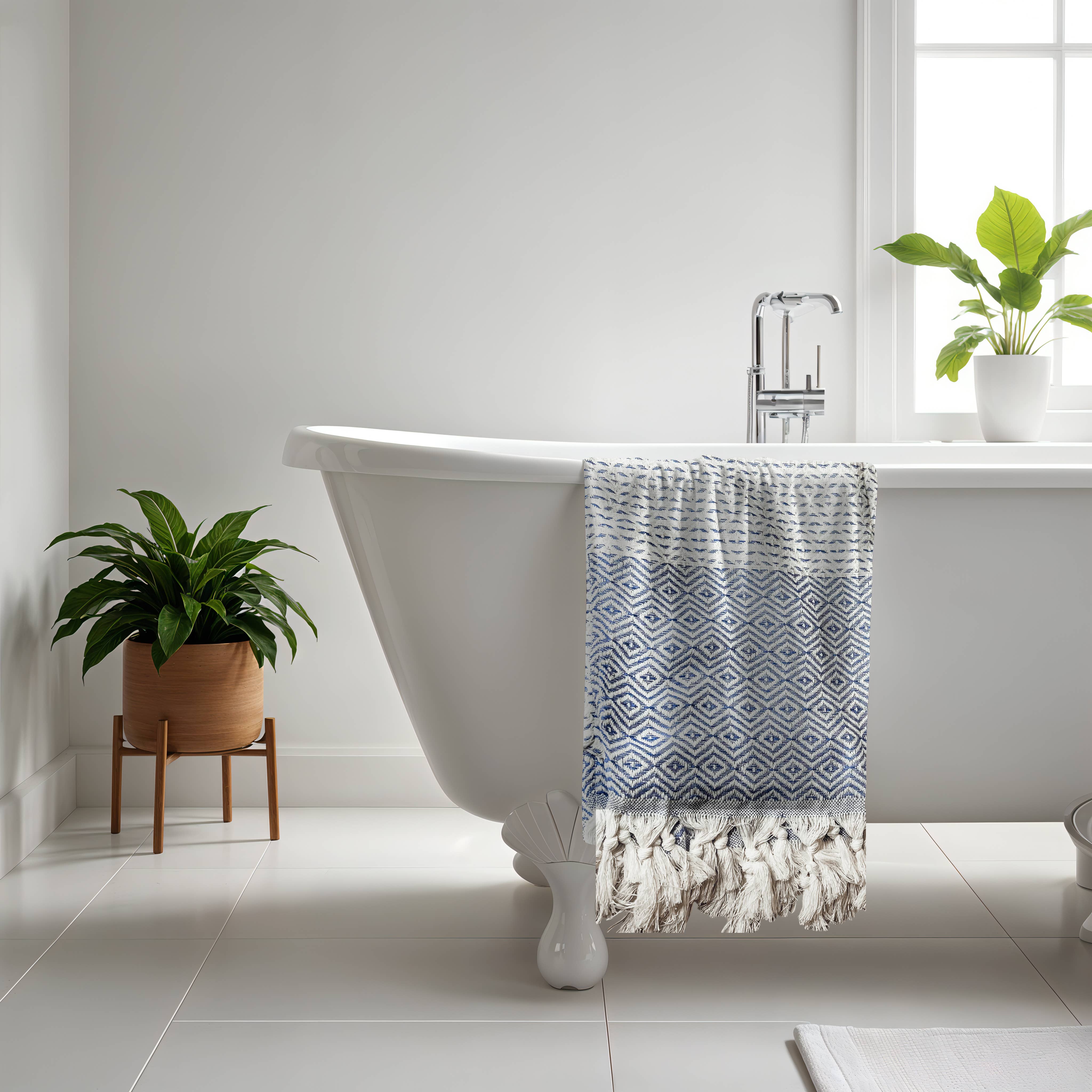 Gia Roma - Wholesale Bath Towel - Large Cotton Towels & Decorative Accent with Bamboo Tassels4