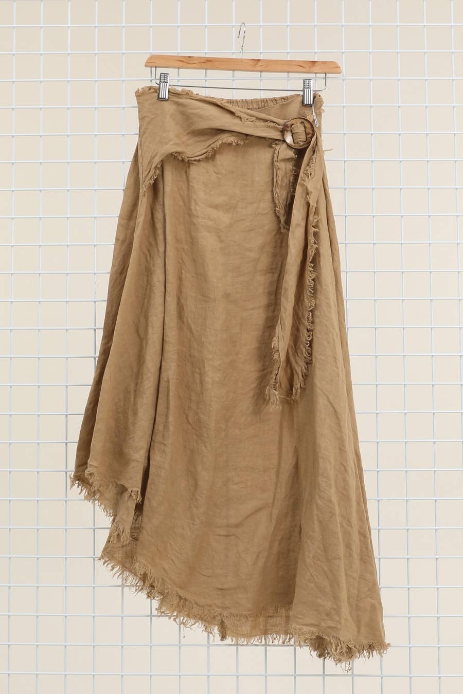 la maison des fibres naturelles - Wholesale Skirt - Women's - Linen skirt with drawstring 1013 100% linen19