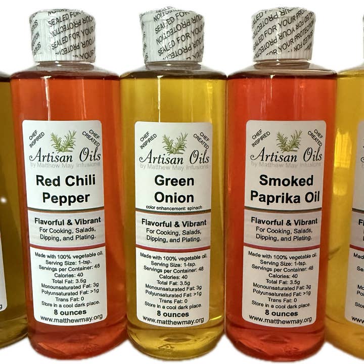 Infused Oils for wholesale by Artisan Salts and More!