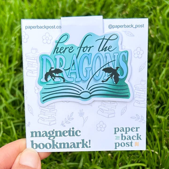 Det magnetiske bogmærke Here for the Dragons for engroshandel hos Paperback Post