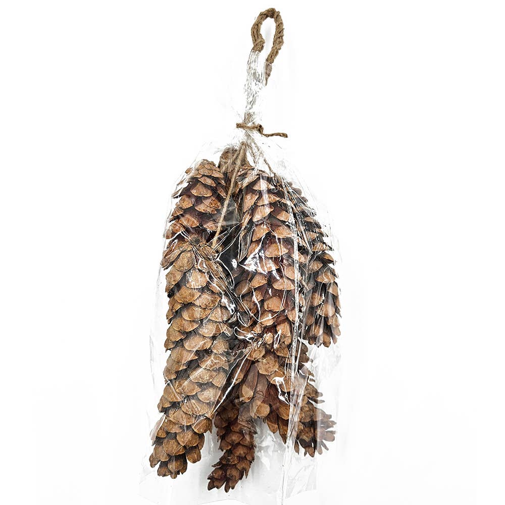 A&B Home Group Inc. - Vente Plantes artificielles - Grappe rustique de pommes de pin de 23,5" 8PC/paquet1