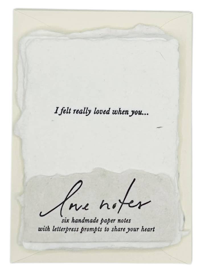 Love Notes (set of six) for wholesale by farmette